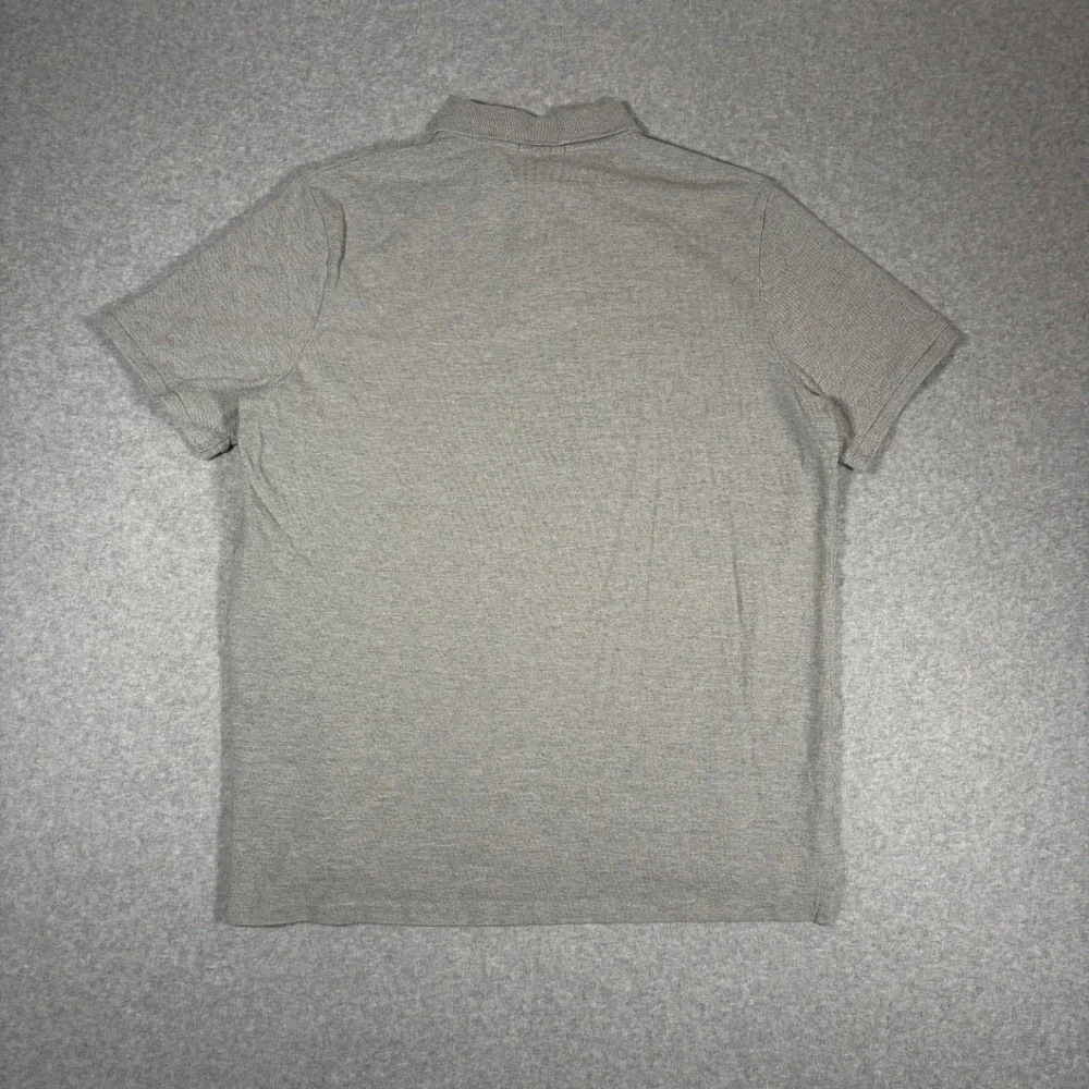 Polo Ralph Lauren Polo Shirt Mens XL Gray Classic Fit Short Sleeve Pique Pony